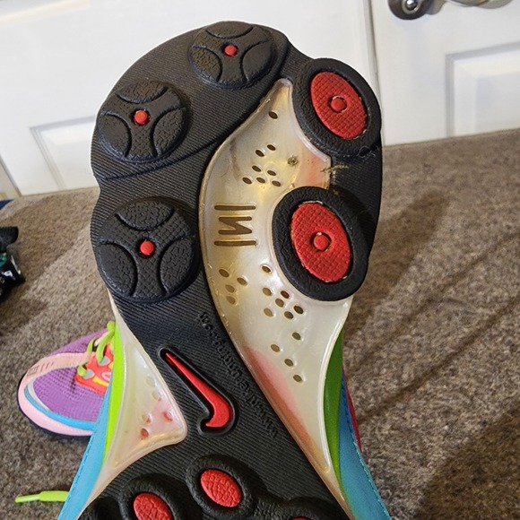 Nike Shox Go Multicolor Red Green Purple Running Shoes Sz 8.5 No Insoles *RARE* - Picture 14 of 16